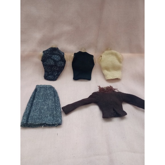 Mattel Other - Barbie Doll Clothing Lot Tops Skirt Sweater Mixed Fashion Pieces Vintage Mattel